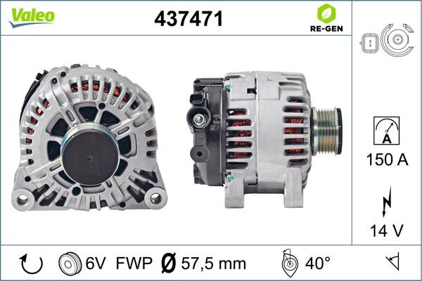VALEO ΔΥΝΑΜΟ PSA VALEO 437471