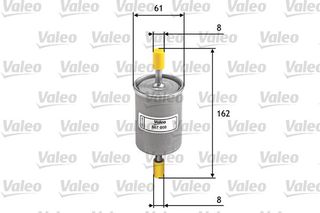 VALEO ΦΙΛΤΡΑ ΚΑΥΣΙΜΟΥ FIAT VALEO 587008