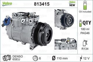 VALEO ΚΟΜΠΡΕΣΕΡ A/C VALEO 813415