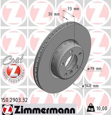 ZIMMERMANN ΔΙΣΚ/ΚΕΣ -1- BMW FORMULA F ZIMMERMANN 150.2903.32