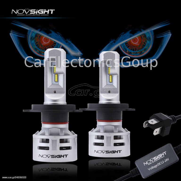  Λάμπα NovSight H4 Ν9 -Led 