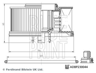 BLUEPRINT ΦΙΛΤΡΑ ΚΑΥΣΙΜΟΥ BLUE PRINT ADBP230044