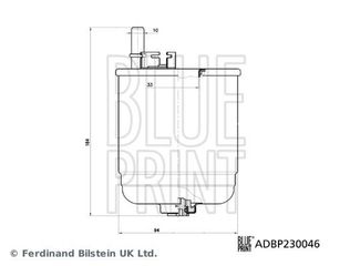 BLUEPRINT ΦΙΛΤΡΑ ΚΑΥΣΙΜΟΥ BLUE PRINT ADBP230046