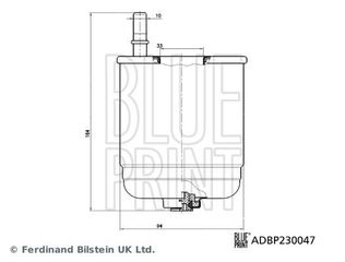 BLUEPRINT ΦΙΛΤΡΑ ΚΑΥΣΙΜΟΥ BLUE PRINT ADBP230047