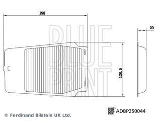 BLUEPRINT ΦΙΛΤΡΑ ΚΑΜΠΙΝΑΣ BLUE PRINT ADBP250044