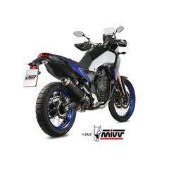 Τελικο Εξατμισης Mivv Slip-On Exhaust Oval Yamaha Tenere 700 19-24 Black S.s/S.steel