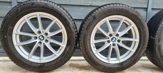 Αυθεντικές BMW X3 G01, X4 G02 Ζάντες ελαφρού κράματος 7Jx18, σχέδιο 618 με ελαστικά Bridgestone Blizzak LM001 225/60 R18