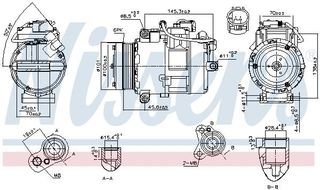 NISSENS ΚΟΜΠΡΕΣΕΡ A/C NISSENS 890012