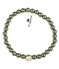 Χειροπέδα ανδρική με πέτρες αιματίτη BRST142