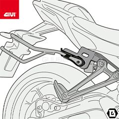 Βάσεις Πλαϊνών Βαλιτσών - Σαμάρια για Yamaha Tracer 900 2014-2024 Givi Remove-X Side frames (Fast Release)