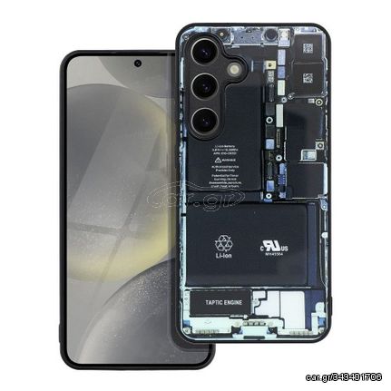 Θήκη  Tech Silicone Case Samsung Galaxy S24 Ultra 5G S928 Design 1 Black