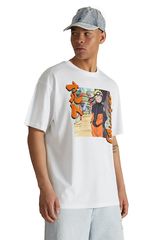 Alcott Oversized T-shirt Naruto White Ανδρικό - TS0285UOAY14