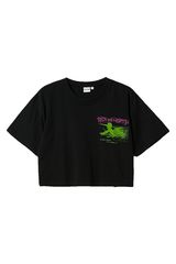 Alcott Cropped T-Shirt Rick and Morty Black Γυναικείο - TS0244DOAY14