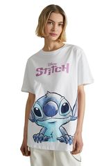 Alcott Lilo & Stitch T-Shirt White Γυναικείο Regular Fit - TS0181DOAY14