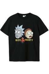 Alcott T-Shirt Rick and Morty Black Γυναικείο Slim Fit - TS0243DOAY14