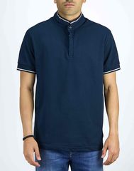 Paco Ανδρική Βαμβακερή Μπλούζα  Σκούρο Μπλε Regular Fit (2431094 A) (Βαμβάκι)