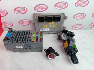 HONDA CIVIC '06-'12 5ΘΥΡΟ 1.8cc R18A2 ΜΕΤΑΧΕΙΡΙΣΜΕΝΟ ΣΕΤ ΕΓΚΕΦΑΛΟΥ ΚΙΝΗΤΗΡΑ ΜΕ ΚΩΔΙΚΟ 37820-RSA-G34