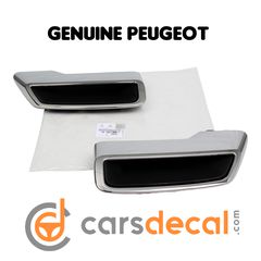 Γνήσια Peugeot 3008 5008 508 Νίκελ Διακοσμητικά Trim Εξατμίσεων 