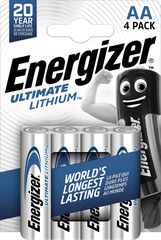 Energizer - Battery AA/LR6 Ultimate Lithium - Pack of 4 / Electronics