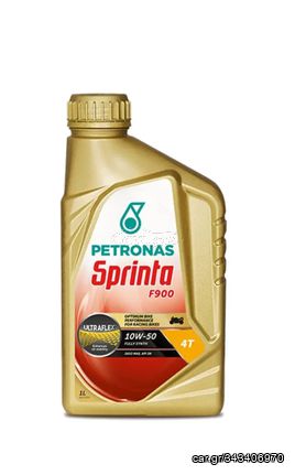 ΛΑΔΙ PETRONAS SPRINTA 10W – 50 4T 100% SYNTH F900 1L MOTOPAPADOGIANNIS