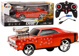 Remote Control Car 1:18 Drift 360 Lights Sounds Red