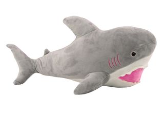 Plush Shark Mascot Cuddly Toy 50cm Gray