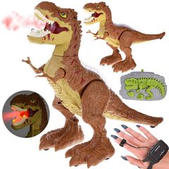 Gesture-controlled dinosaur + RC remote control 2in1 breathes roars shines dances RC0625 BR