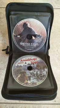 32 κινηματογραφικές ταινίες σε DVDs μέσα σε ανθεκτική θήκη 32 θέσεων