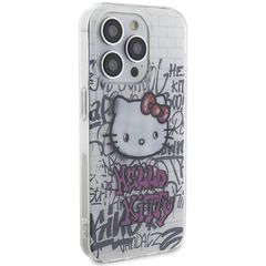 Hello Kitty IML Kitty On Bricks Graffiti case for iPhone 14 Pro Max - white-thumb-3