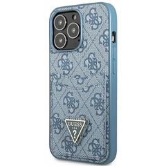 Guess 4G Triangle Logo Cardslot Case for iPhone 13 Pro / 13 - Blue-thumb-1