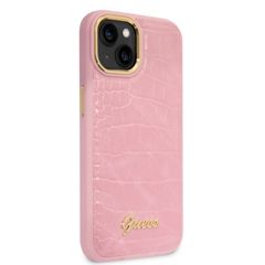Guess Croco Collection case for iPhone 14 Plus - pink-thumb-3