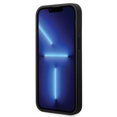 BMW Leather Diamond Pattern case for iPhone 14 Pro - black-thumb-4