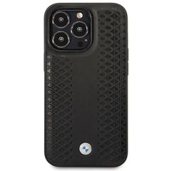 BMW Leather Diamond Pattern case for iPhone 14 Pro - black-thumb-2