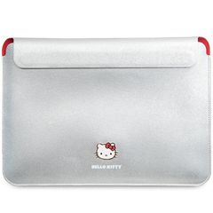 Hello Kitty PU Metal Logo case for a 14" laptop - silver