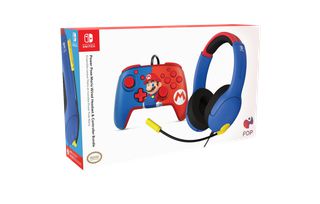 Mario bundle - Airlite Headset & Mario Power Pose Controller / Nintendo Switch