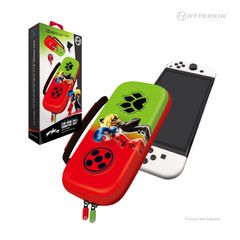 Hyperkin Official Miraculous Hard Carrying Case - Switch/Lite/Oled (Bug & Cat) / Nintendo Switch