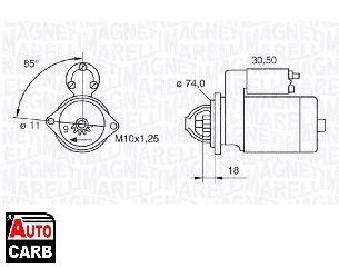 Μίζα MAGNETI MARELLI 063280049010 για TOYOTA COROLLA 1995-2007, TOYOTA MR 1999-2007, TOYOTA RAV 2000-2005