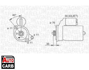 Μίζα MAGNETI MARELLI 063720016010 για VW GOLF 1989-1998, VW PASSAT 1988-1997