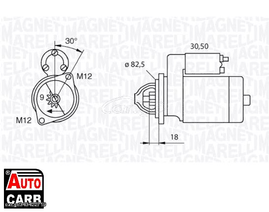 Μίζα MAGNETI MARELLI 063720018010 για AUDI A6 1994-2005, AUDI CABRIOLET 1991-2000, MULTICAR M25 1978-1992