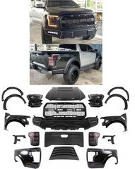 BODY KIT Complete Facelift Conversion Body Kit Assembly Ford Ranger (2015-2021) to 2017 F150 Raptor