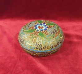 Παλαιό συλλεκτικό ΚΛΟΥΑΖΟΝΕ CLOISONNE διακοσμημένο με σμάλτα