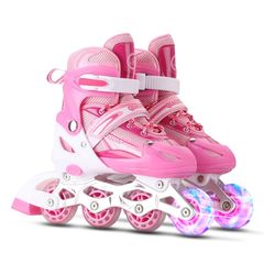 Παιδικά Ρυθμιζόμενα Inline Skates Ροζ