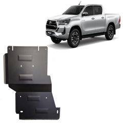 ΠΟΔΙΑ ΠΡΟΣΤΑΣΙΑΣ ΑΤΣΑΛΙΝΗ ΔΙΑΦΟΡΙΚΟΥ ΓΙΑ TOYOTA HILUX INVINCIBLE (2021-2024) ***ΛΑΔΑΣ 4Χ4***