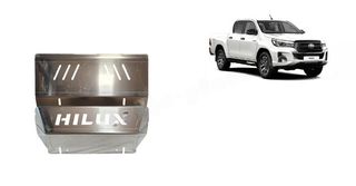 ΠΟΔΙΑ ΠΡΟΣΤΑΣΙΑΣ ΑΛΟΥΜΙΝΙΟΥ ΨΥΓΕΙΟΥ ΓΙΑ TOYOTA HILUX INVINCIBLE (2021-2024) ***ΛΑΔΑΣ 4Χ4***