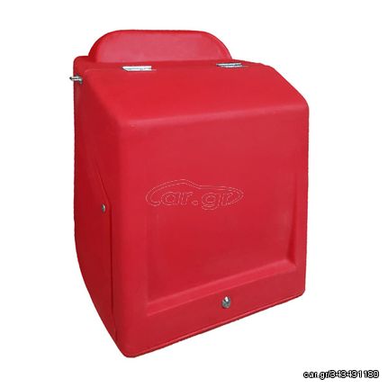 Κουτί delivery πλαστικό κόκκινο χρώμα Βox mini 40x40x45cm