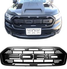 ΜΑΣΚΑ ΕΜΠΡΟΣ Ford Ranger T8 2019+ Black