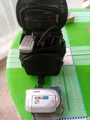  CANON DVD CAMCORDER ΜΕ WIRELESS CONTROLLER,  ΤΣΑΝΤΑΚΙ, ΦΟΡΤΙΣΤΗ, 2 MINI DVD-R  EXTRA ΘΗΚΗ