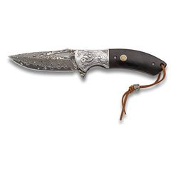 ΣΟΥΓΙΑΣ Albainox Damascus penknife. Ornated steel bolster, 8.50cm (18925)