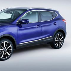 NISSAN QASHQAI 5D 2014+ προστατευτική φάσα πόρτας πλαστικό χρώμιο 8 τμχ.