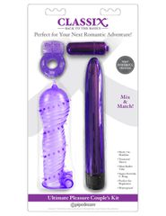 Pipedream Classix Ultimate Pleasure Couples Kit 18cm Purple-thumb-1